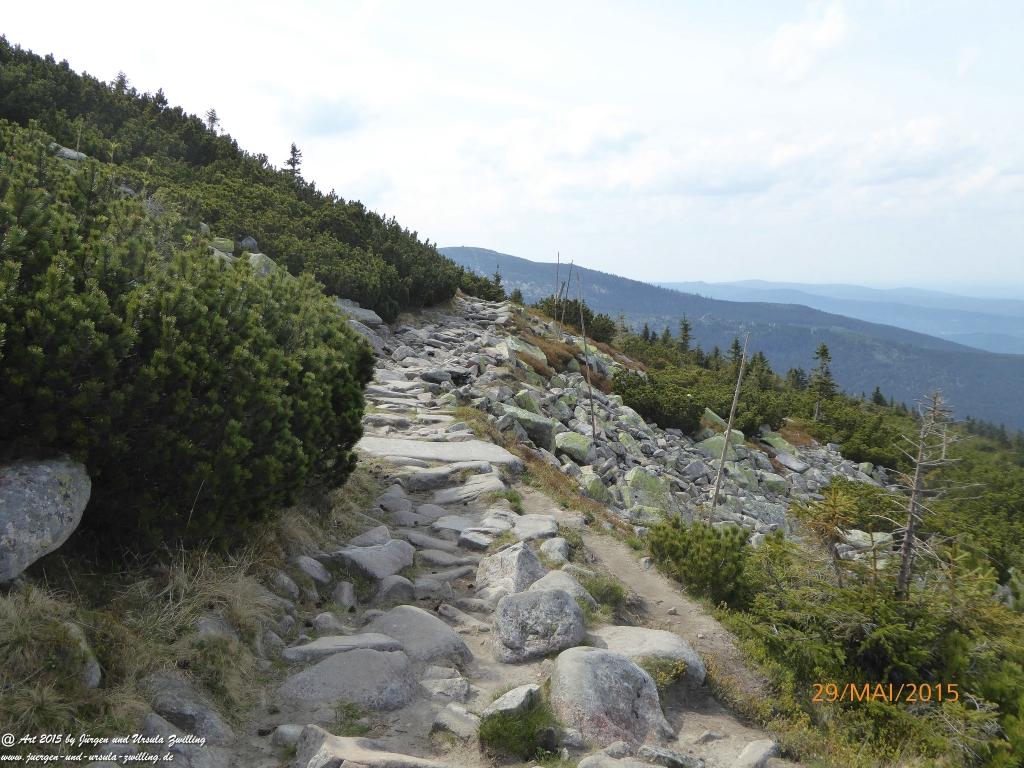 Philosophische Bildwanderung - Przesieka - Borowice - Słonecznik -Karkonosze - Krakonoše - Polen -Tschechien -(Hain - Baberhäuser - Mittagstein - Riesengebirge