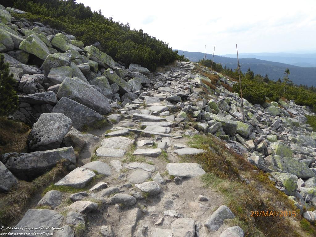 Philosophische Bildwanderung - Przesieka - Borowice - Słonecznik -Karkonosze - Krakonoše - Polen -Tschechien -(Hain - Baberhäuser - Mittagstein - Riesengebirge