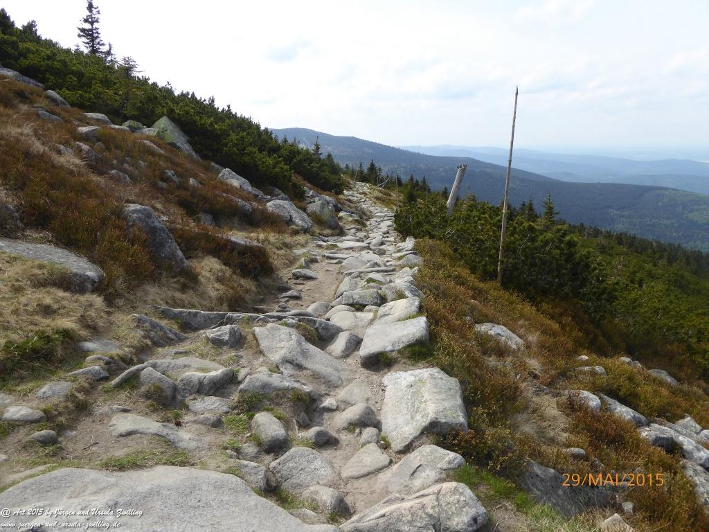 Philosophische Bildwanderung - Przesieka - Borowice - Słonecznik -Karkonosze - Krakonoše - Polen -Tschechien -(Hain - Baberhäuser - Mittagstein - Riesengebirge