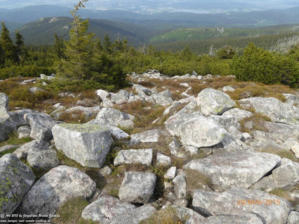 Philosophische Bildwanderung - Przesieka - Borowice - Słonecznik -Karkonosze - Krakonoše - Polen -Tschechien -(Hain - Baberhäuser - Mittagstein - Riesengebirge