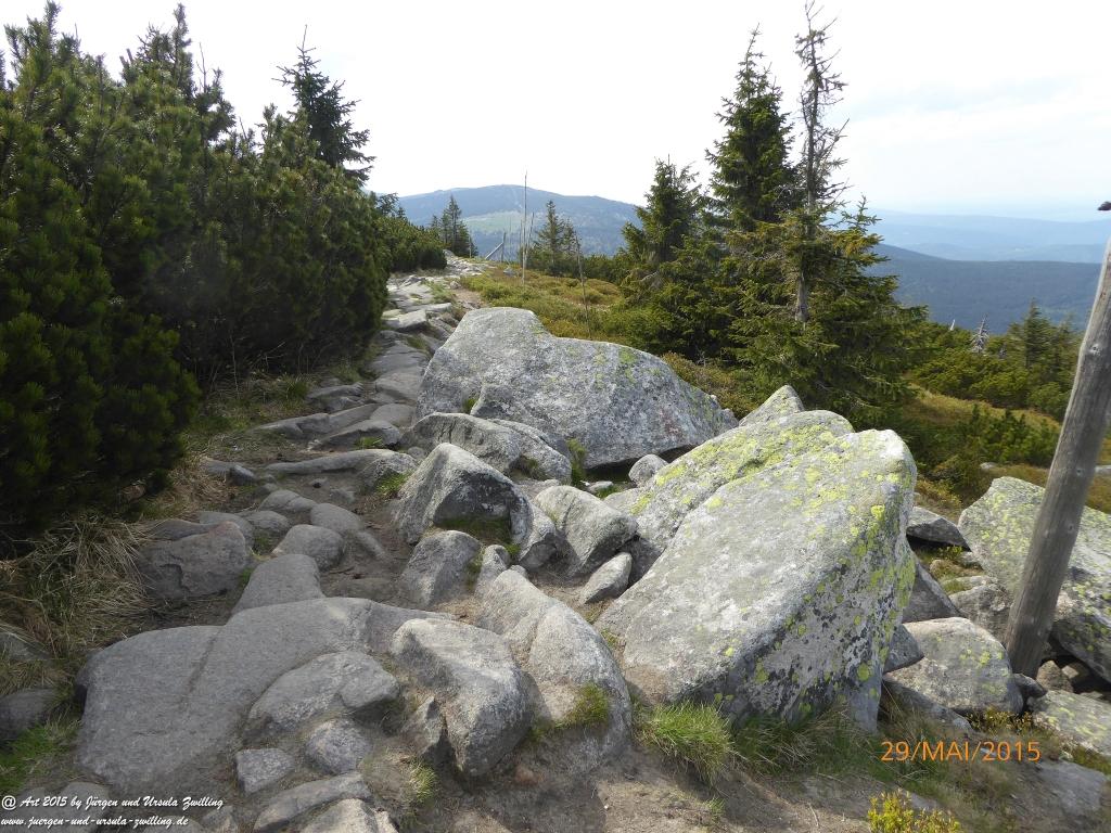 Philosophische Bildwanderung - Przesieka - Borowice - Słonecznik -Karkonosze - Krakonoše - Polen -Tschechien -(Hain - Baberhäuser - Mittagstein - Riesengebirge
