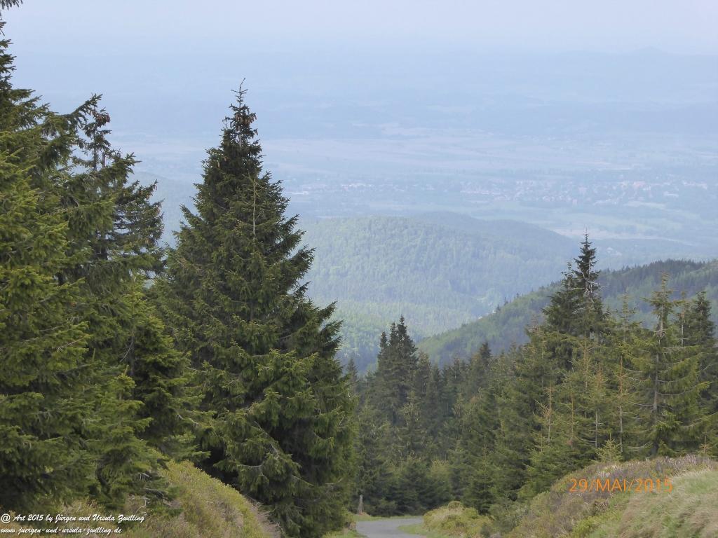 Philosophische Bildwanderung - Przesieka - Borowice - Słonecznik -Karkonosze - Krakonoše - Polen -Tschechien -(Hain - Baberhäuser - Mittagstein - Riesengebirge