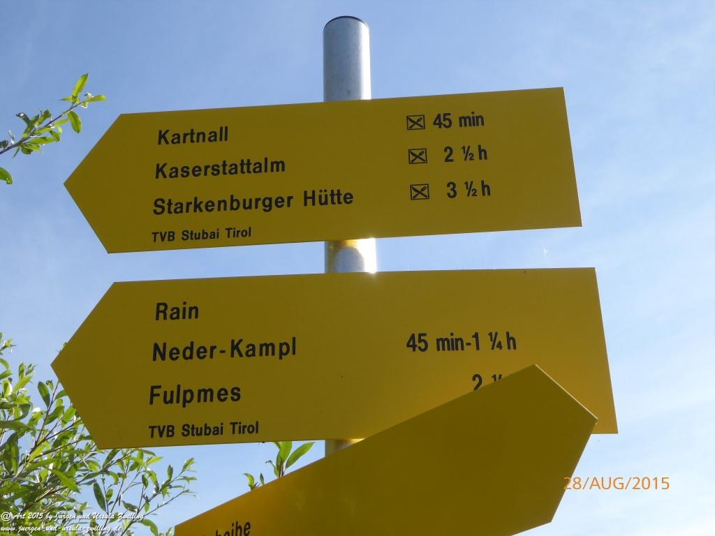 Philosophische Bildwanderung Starkenburger Hütte - Neustift in Tirol - Stubaital - Österreich