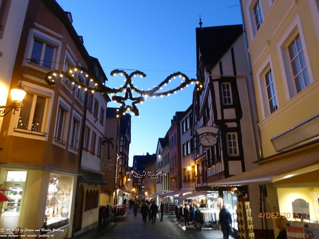 Philosophische Bildwanderung Wanderweg-Bernkasteler-Bärensteig - Seitensprung mit Weihnachtsmarkt im mittelalterlichen Bernkastel-Kues