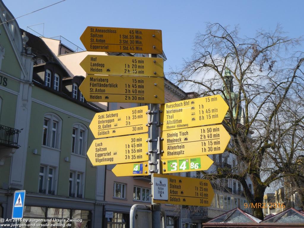 Philosophische Bildwanderung Rorschach -Staad - Landegg - Fünfländerblick - Rorschach - Appenzeller Land - Bodensee - Schweiz