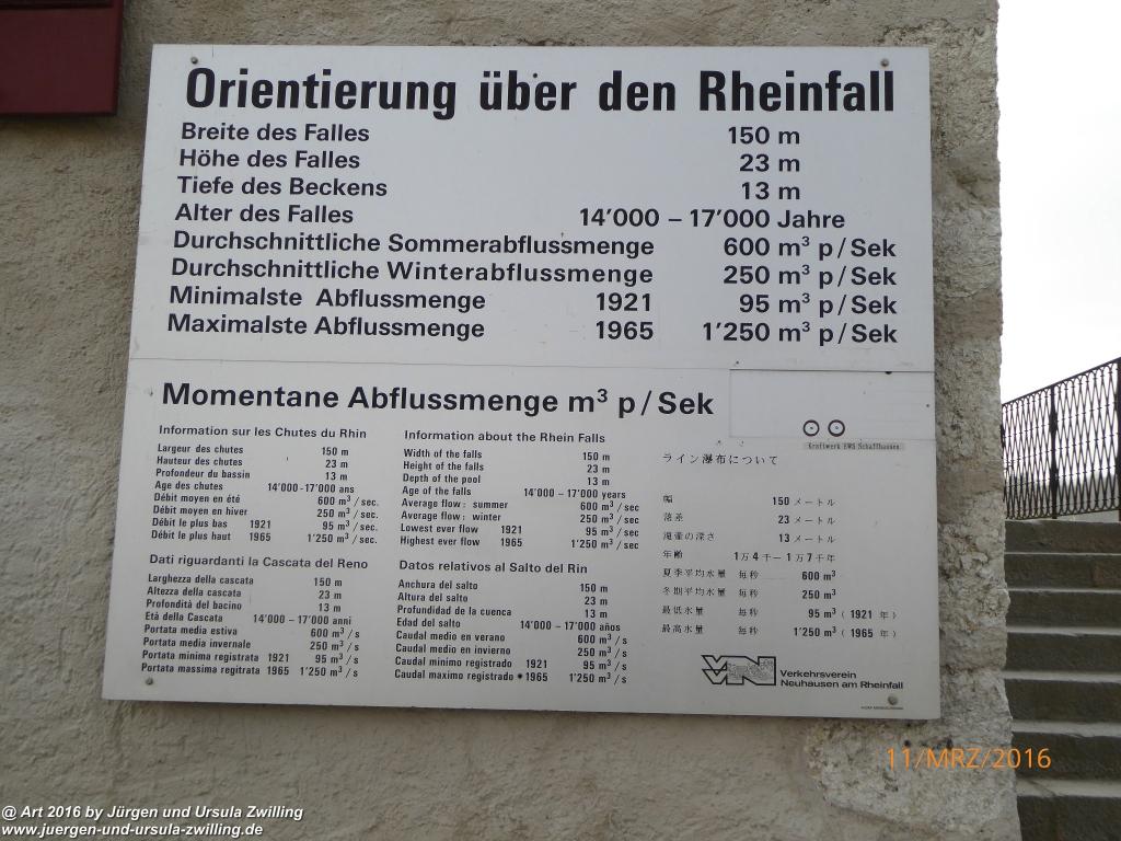 Rheinfall - Schaffhausen- Bodensee - Schweiz