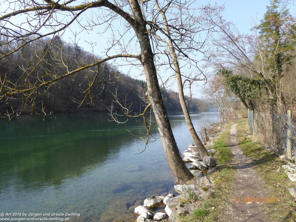 Philosophische Bildwanderung -Rheinau - Noll - Neuhausen am Rheinfall - Rheinfall - Rheinau - Bodensee - Schweiz
