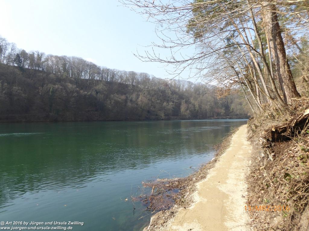 Philosophische Bildwanderung -Rheinau - Noll - Neuhausen am Rheinfall - Rheinfall - Rheinau - Bodensee - Schweiz