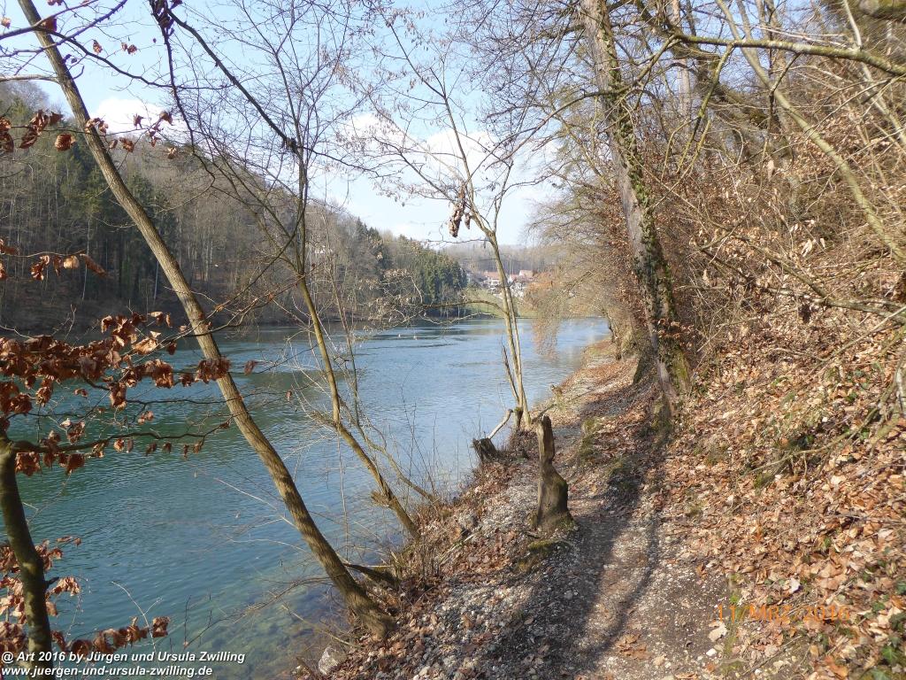 Philosophische Bildwanderung -Rheinau - Noll - Neuhausen am Rheinfall - Rheinfall - Rheinau - Bodensee - Schweiz