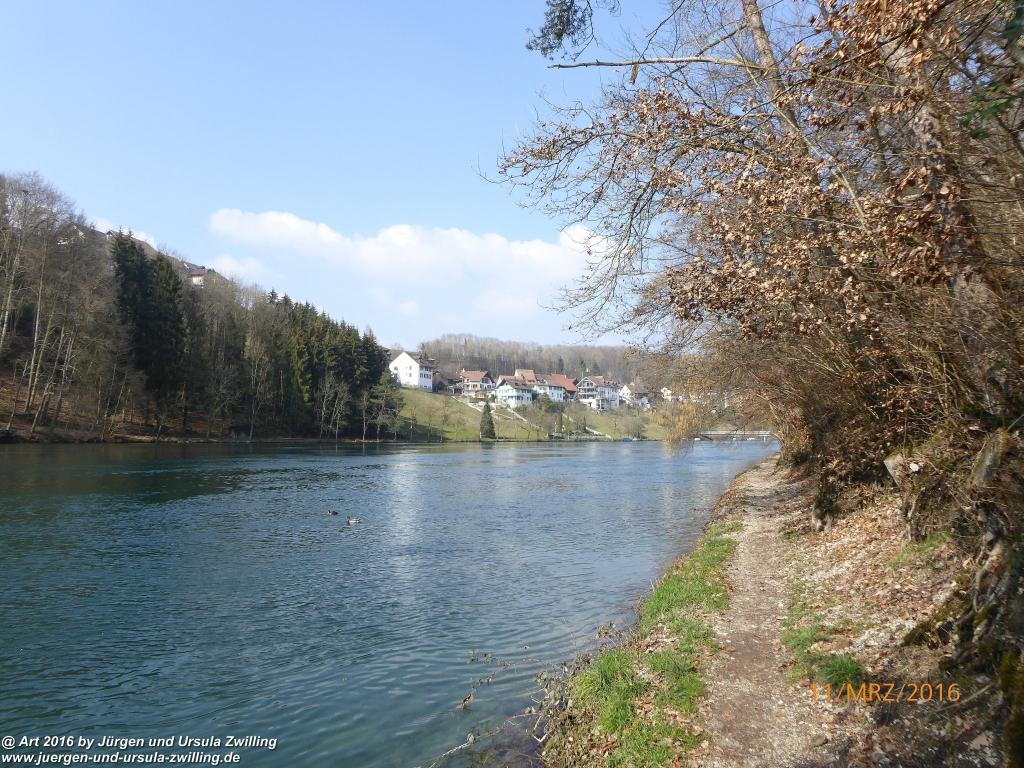 Philosophische Bildwanderung -Rheinau - Noll - Neuhausen am Rheinfall - Rheinfall - Rheinau - Bodensee - Schweiz