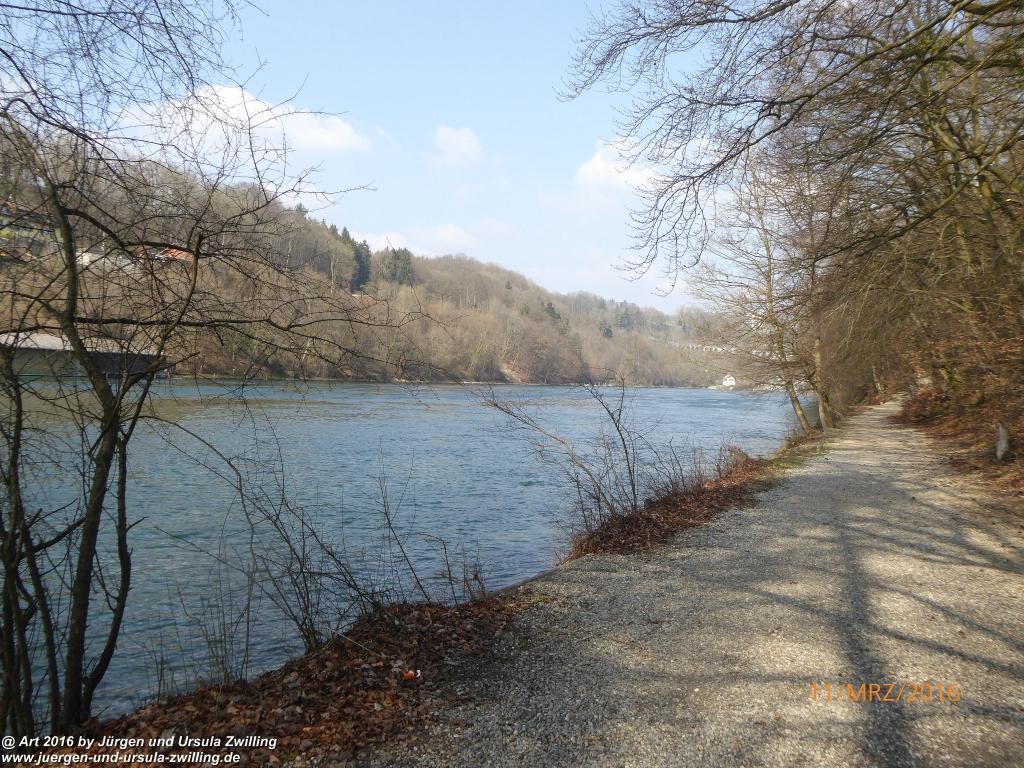 Philosophische Bildwanderung -Rheinau - Noll - Neuhausen am Rheinfall - Rheinfall - Rheinau - Bodensee - Schweiz