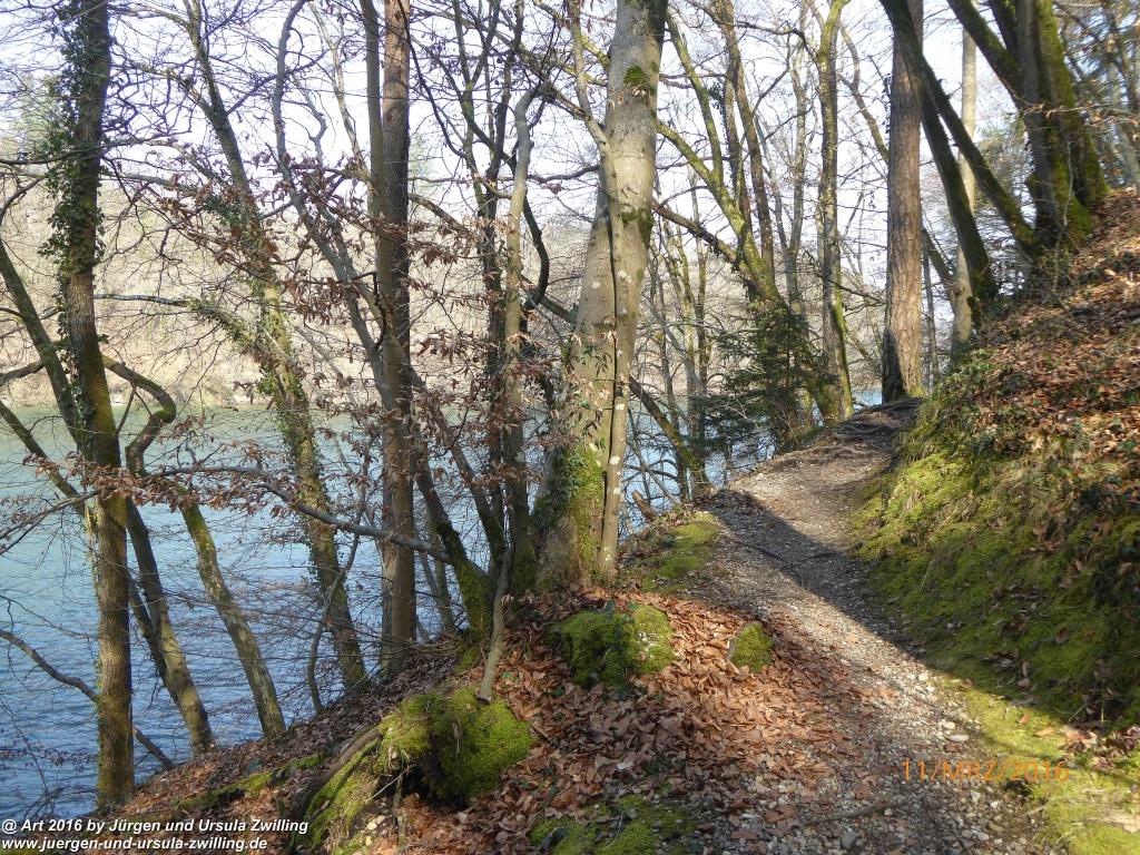 Philosophische Bildwanderung -Rheinau - Noll - Neuhausen am Rheinfall - Rheinfall - Rheinau - Bodensee - Schweiz