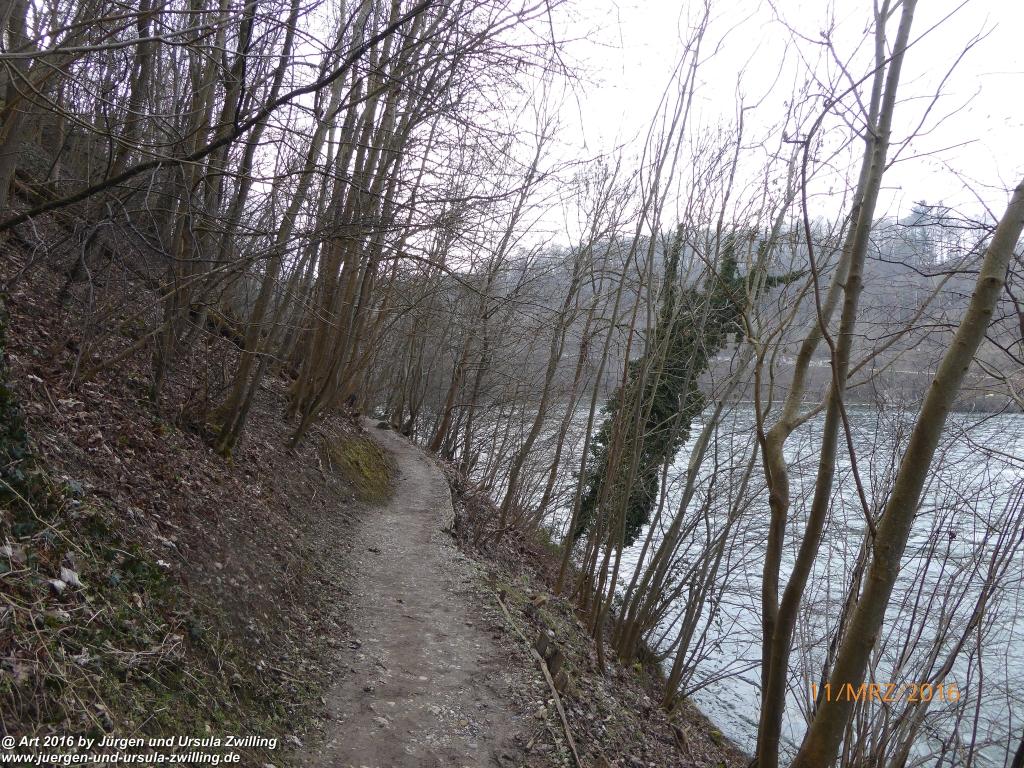 Philosophische Bildwanderung -Rheinau - Noll - Neuhausen am Rheinfall - Rheinfall - Rheinau - Bodensee - Schweiz