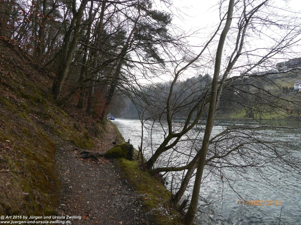 Philosophische Bildwanderung -Rheinau - Noll - Neuhausen am Rheinfall - Rheinfall - Rheinau - Bodensee - Schweiz