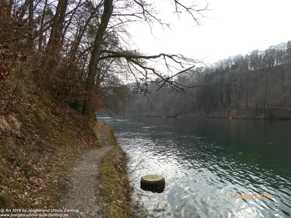 Philosophische Bildwanderung -Rheinau - Noll - Neuhausen am Rheinfall - Rheinfall - Rheinau - Bodensee - Schweiz