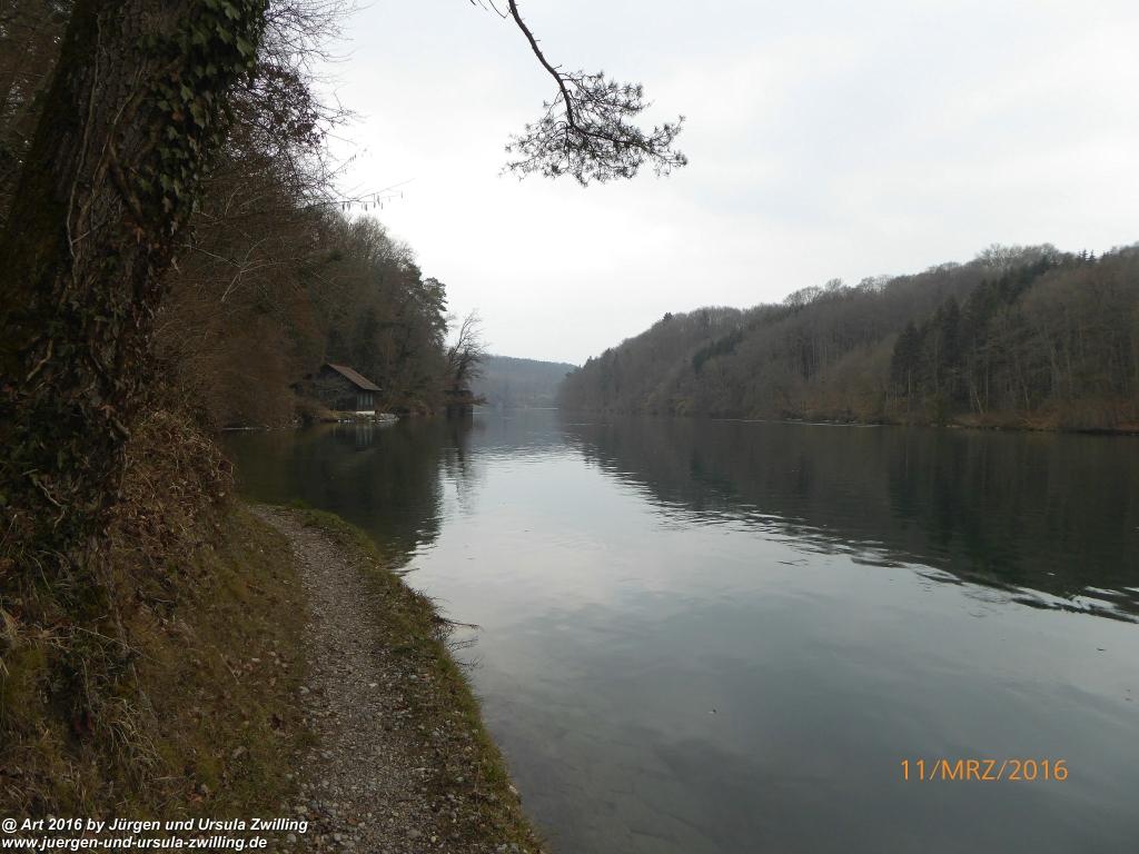 Philosophische Bildwanderung -Rheinau - Noll - Neuhausen am Rheinfall - Rheinfall - Rheinau - Bodensee - Schweiz