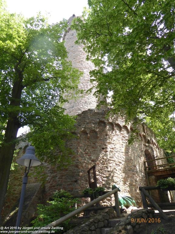 Philosophische Bildwanderung Zwingenberg - Auerbacher Schloss - Melibokus - Ruine Alsbacher Schloss - Zwingenberg - Odenwald