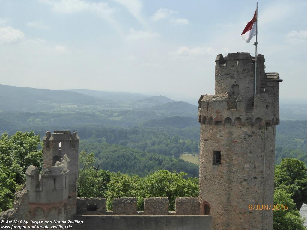 Philosophische Bildwanderung Zwingenberg - Auerbacher Schloss - Melibokus - Ruine Alsbacher Schloss - Zwingenberg - Odenwald