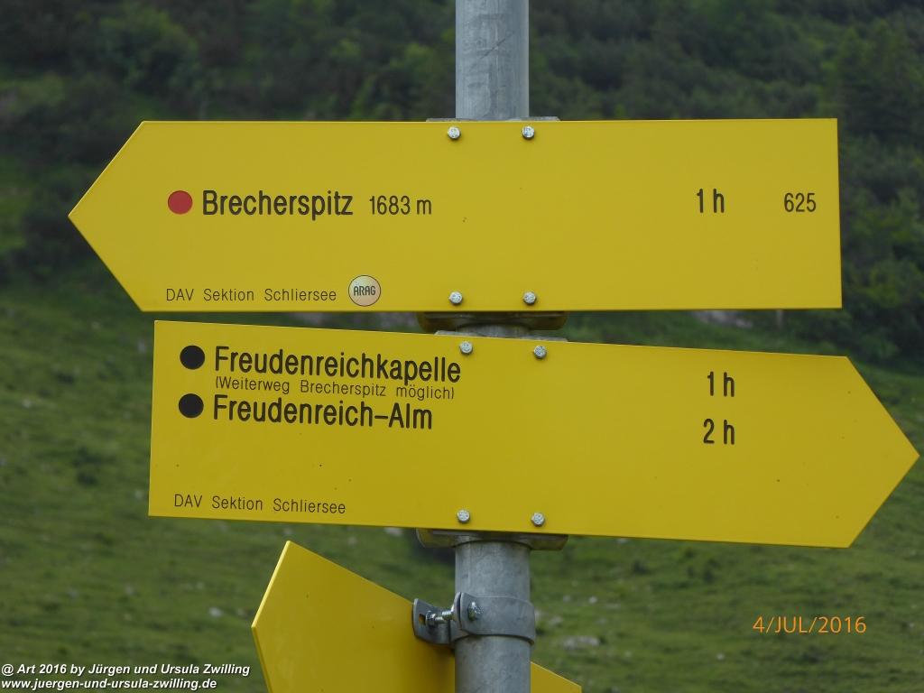 Gipfeltraumtour von Neuhaus auf die Brecherspitze und Josefsthaler Wasserfälle - Schliersee - Tegernsee