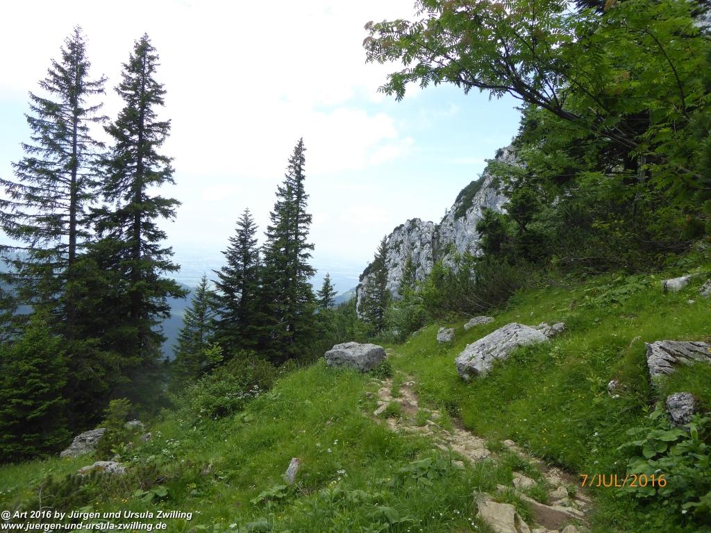 Philosophische Bildwanderung Gipfeltraumtour von Fischbachau auf den Wendelstein - Schliersee -Tegernsee