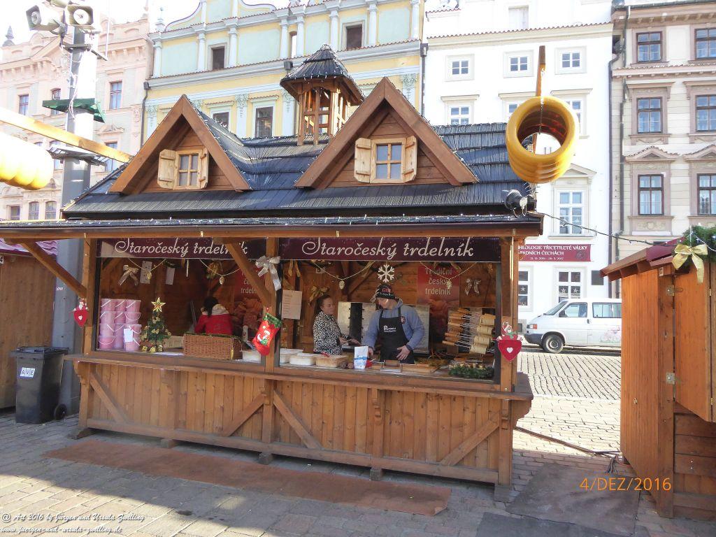 Weihnachtsmarkt in Pilsen in Tschechien