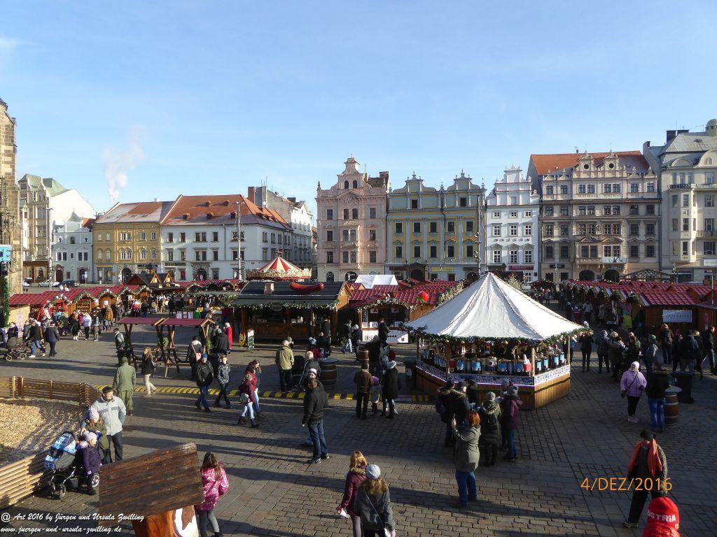 Weihnachtsmarkt in Pilsen in Tschechien