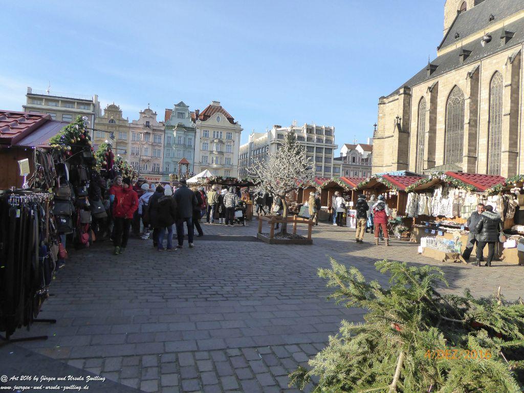 Weihnachtsmarkt in Pilsen in Tschechien