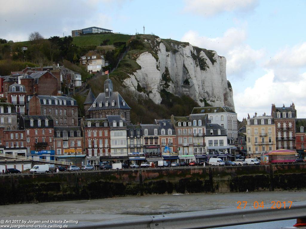 Philosophische Bildwanderung Die Felsen von Le Tréport und der Strand von Criel - Normandie - Frankreich