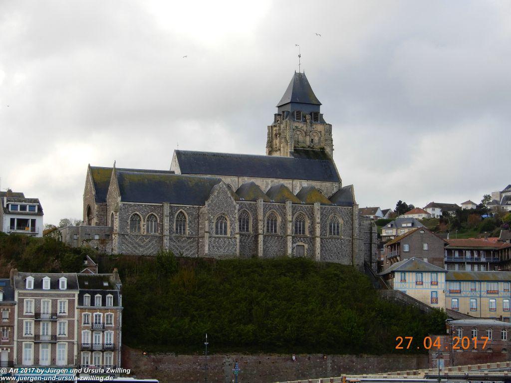 Philosophische Bildwanderung Die Felsen von Le Tréport und der Strand von Criel - Normandie - Frankreich