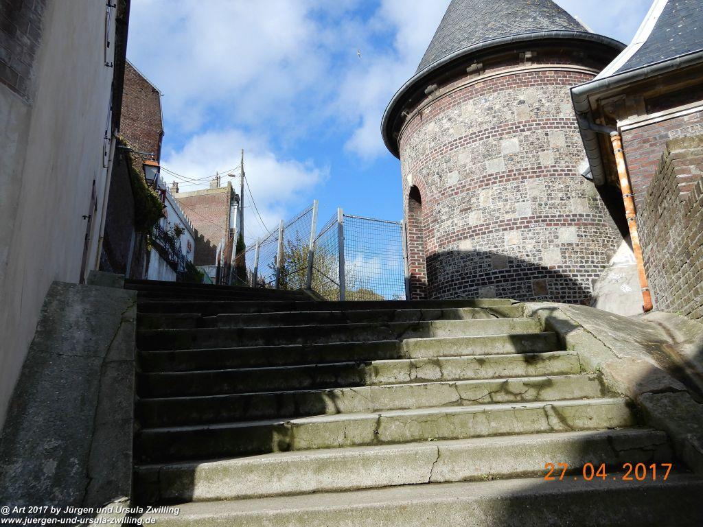 Philosophische Bildwanderung Die Felsen von Le Tréport und der Strand von Criel - Normandie - Frankreich