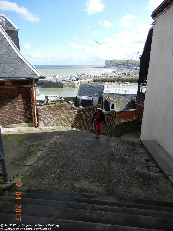 Philosophische Bildwanderung Die Felsen von Le Tréport und der Strand von Criel - Normandie - Frankreich