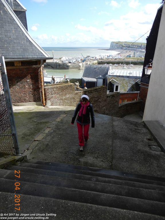 Philosophische Bildwanderung Die Felsen von Le Tréport und der Strand von Criel - Normandie - Frankreich