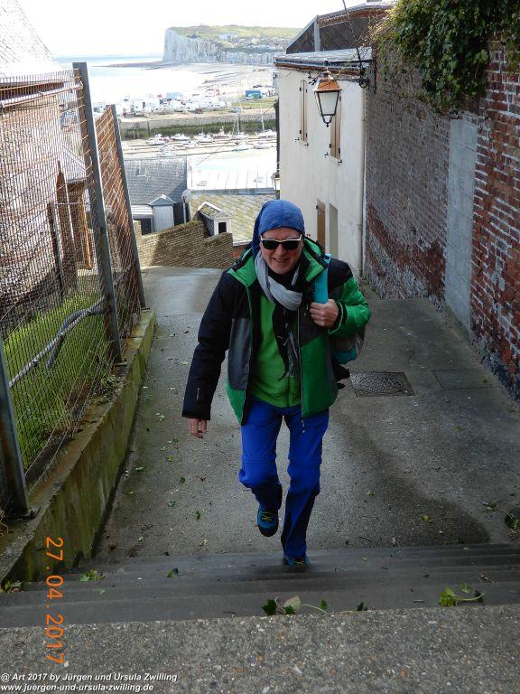 Philosophische Bildwanderung Die Felsen von Le Tréport und der Strand von Criel - Normandie - Frankreich