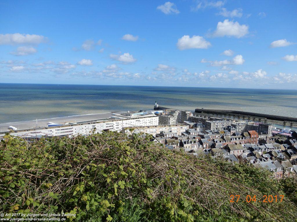 Philosophische Bildwanderung Die Felsen von Le Tréport und der Strand von Criel - Normandie - Frankreich