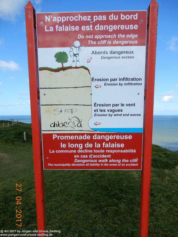 Philosophische Bildwanderung Die Felsen von Le Tréport und der Strand von Criel - Normandie - Frankreich