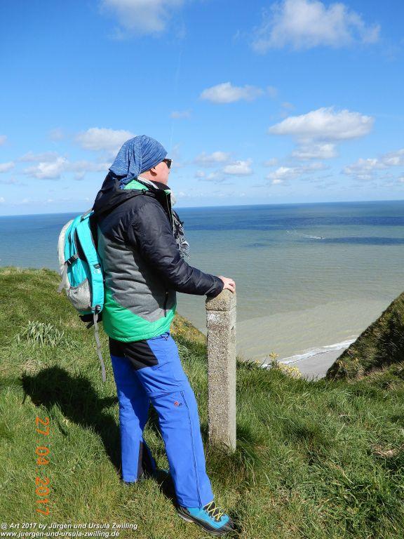 Philosophische Bildwanderung Die Felsen von Le Tréport und der Strand von Criel - Normandie - Frankreich