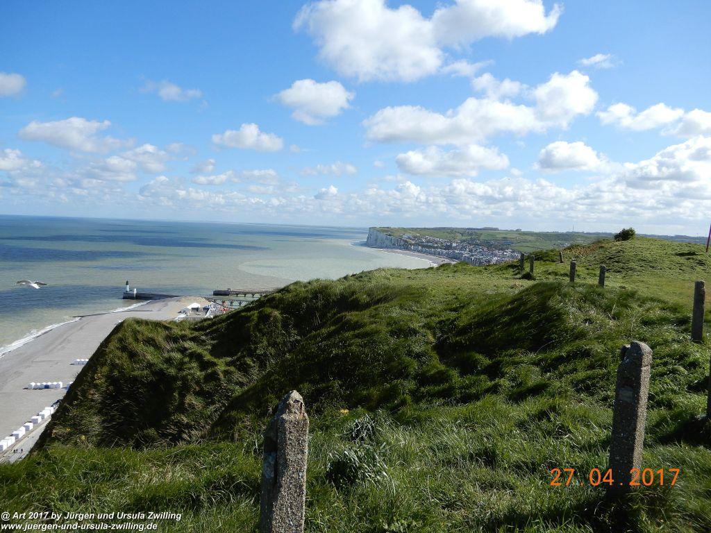 Philosophische Bildwanderung Die Felsen von Le Tréport und der Strand von Criel - Normandie - Frankreich