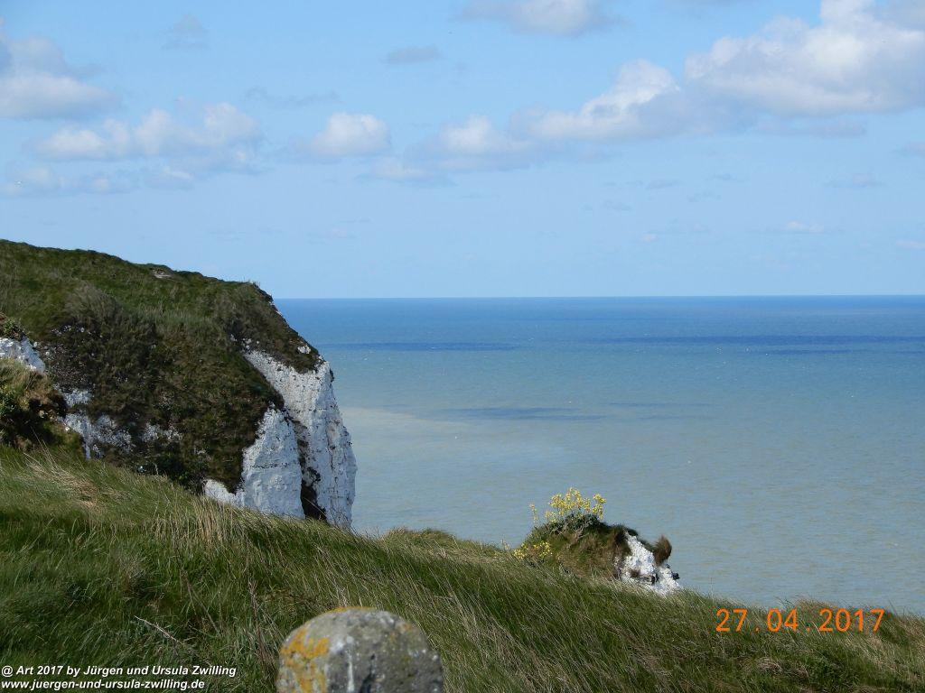 Philosophische Bildwanderung Die Felsen von Le Tréport und der Strand von Criel - Normandie - Frankreich
