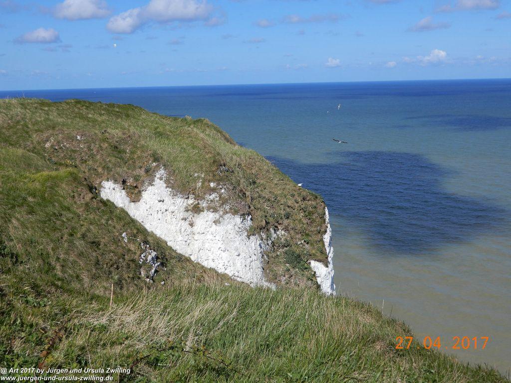 Philosophische Bildwanderung Die Felsen von Le Tréport und der Strand von Criel - Normandie - Frankreich
