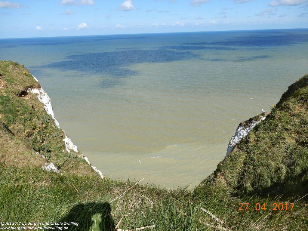 Philosophische Bildwanderung Die Felsen von Le Tréport und der Strand von Criel - Normandie - Frankreich