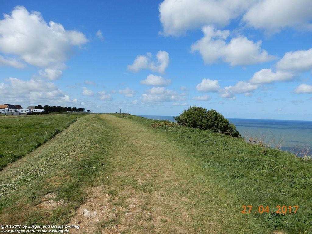 Philosophische Bildwanderung Die Felsen von Le Tréport und der Strand von Criel - Normandie - Frankreich