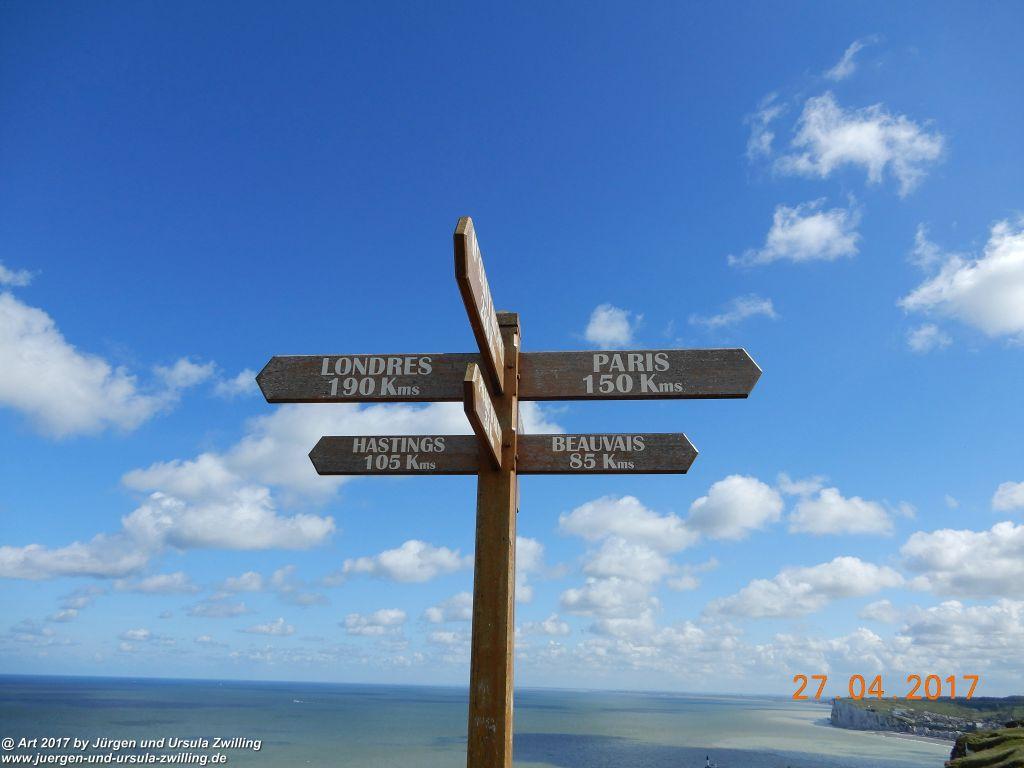 Philosophische Bildwanderung Die Felsen von Le Tréport und der Strand von Criel - Normandie - Frankreich