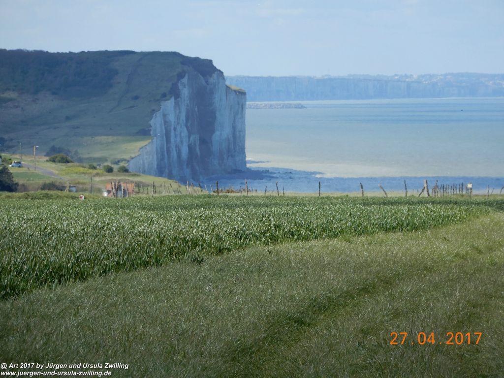 Philosophische Bildwanderung Die Felsen von Le Tréport und der Strand von Criel - Normandie - Frankreich