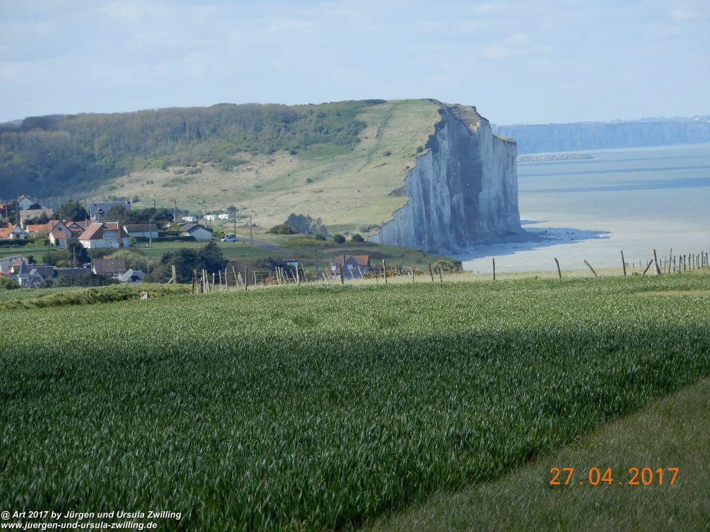 Philosophische Bildwanderung Die Felsen von Le Tréport und der Strand von Criel - Normandie - Frankreich