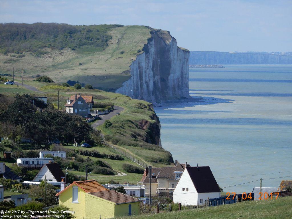 Philosophische Bildwanderung Die Felsen von Le Tréport und der Strand von Criel - Normandie - Frankreich