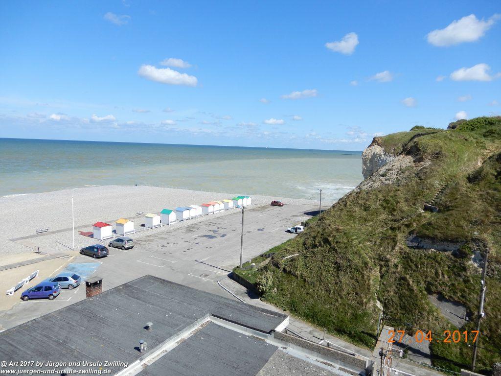 Philosophische Bildwanderung Die Felsen von Le Tréport und der Strand von Criel - Normandie - Frankreich