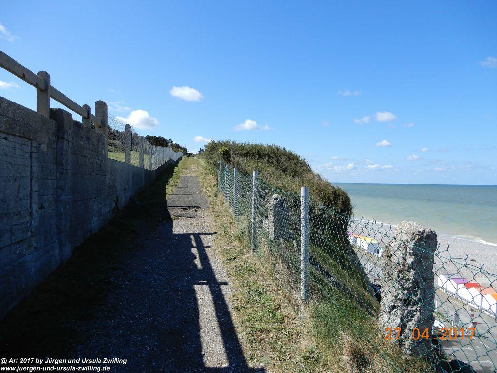 Philosophische Bildwanderung Die Felsen von Le Tréport und der Strand von Criel - Normandie - Frankreich