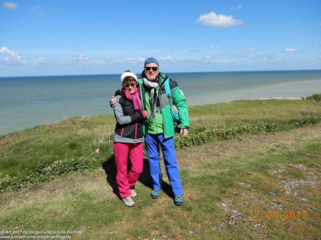 Philosophische Bildwanderung Die Felsen von Le Tréport und der Strand von Criel - Normandie - Frankreich