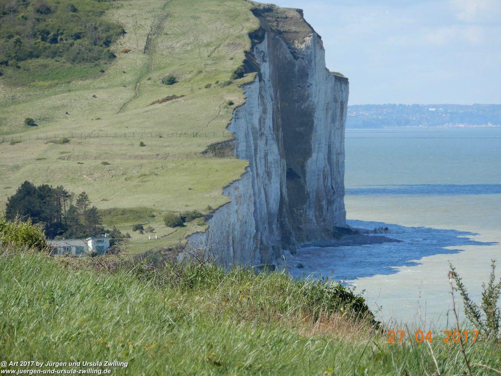 Philosophische Bildwanderung Die Felsen von Le Tréport und der Strand von Criel - Normandie - Frankreich