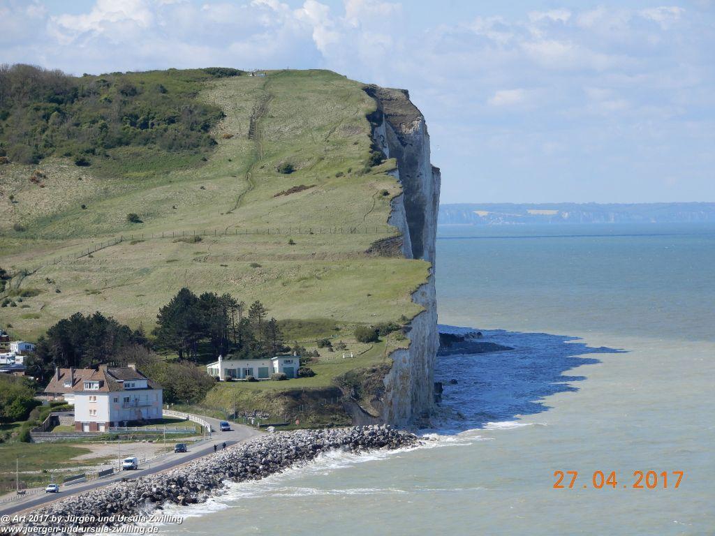 Philosophische Bildwanderung Die Felsen von Le Tréport und der Strand von Criel - Normandie - Frankreich